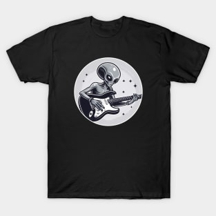 Alien Playing Guitar T-Shirt